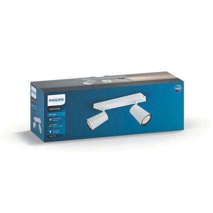 Philips - Точковий LED світильник 2xGU10/5,5W/230V