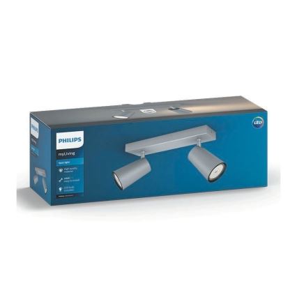 Philips - Точковий LED світильник 2xGU10/5,5W/230V