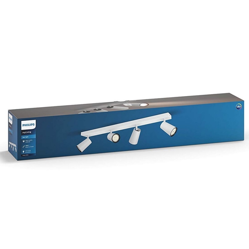 Philips - Точковий світильник 4xGU10/5,5W/230V