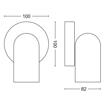 Philips - Точковий світильник 1xGU10/5,5W/230V