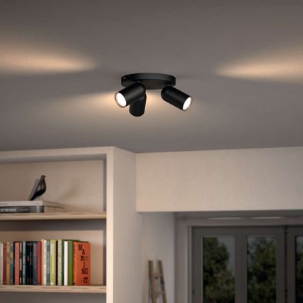 Philips 50583/30/PN - Точковий світильник MYLIVING PONGEE 3xGU10/5,5W/230V