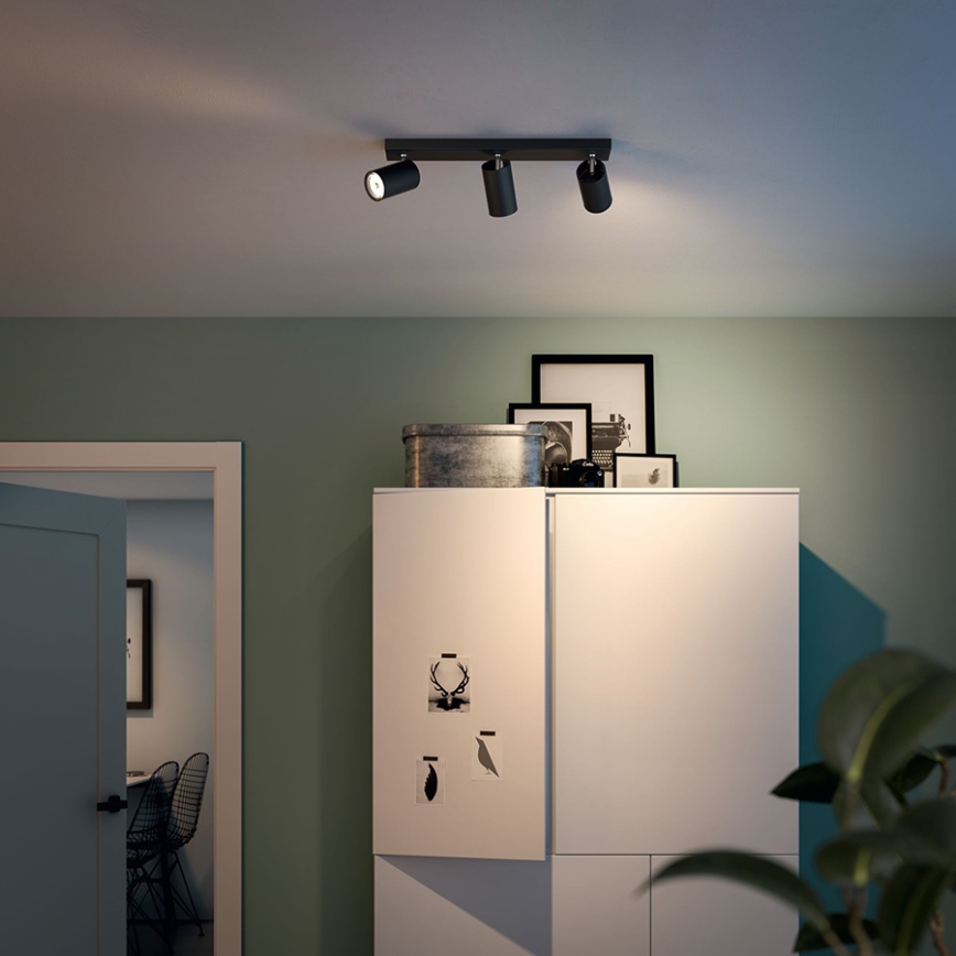 Philips 50593/30/PN - Точечный светильник MYLIVING KOSIPO 3xGU10/5,5W/230V