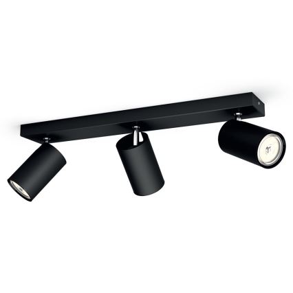 Philips 50593/30/PN - Точечный светильник MYLIVING KOSIPO 3xGU10/5,5W/230V