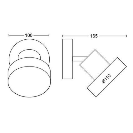 Philips 50601/30/P0 - Точковий LED світильник BUKKO LED/4,5W/230V