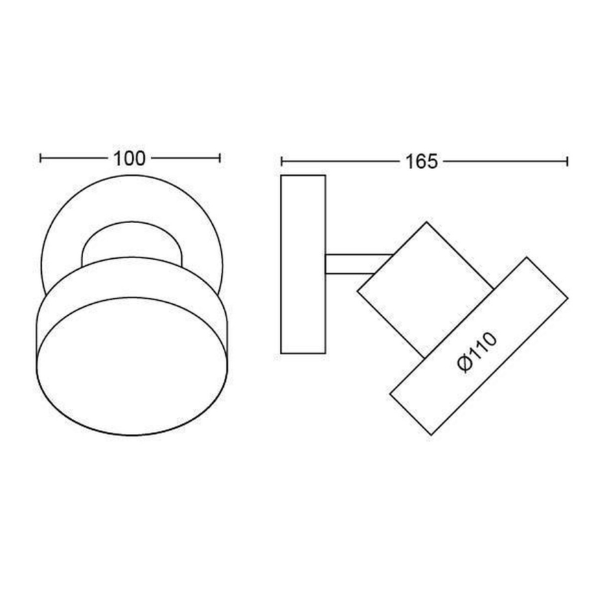 Philips 50601/30/P0 - Точковий LED світильник BUKKO LED/4,5W/230V