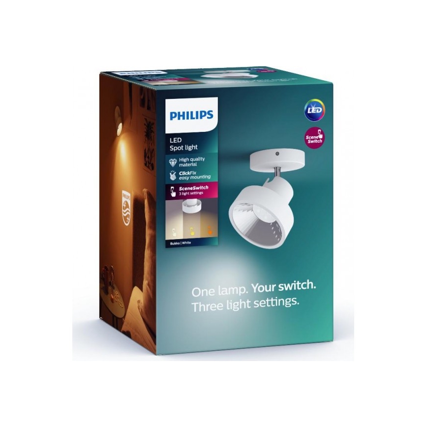 Philips 50601/31/P0 - Точковий LED світильник BUKKO LED/4,5W/230V