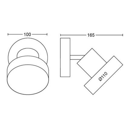 Philips 50601/31/P0 - Точковий LED світильник BUKKO LED/4,5W/230V