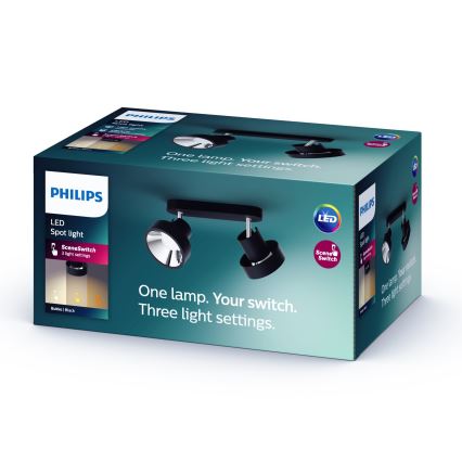 Philips 50602/30/P0 - LED Димерний точковий світильник BUKKO 2xLED/4,5W/230V