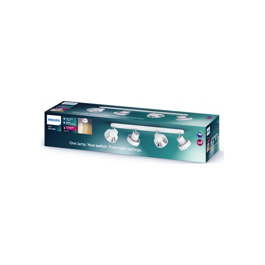 Philips 50604/31/P0 - Светодиодный точечный светильник BUKKO 4xLED/4,3W/230V