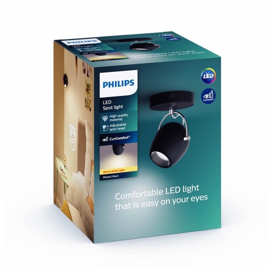 Philips 50611/30/P0 - Светодиодный точечный светильник RIVANO LED/4,3W/230V