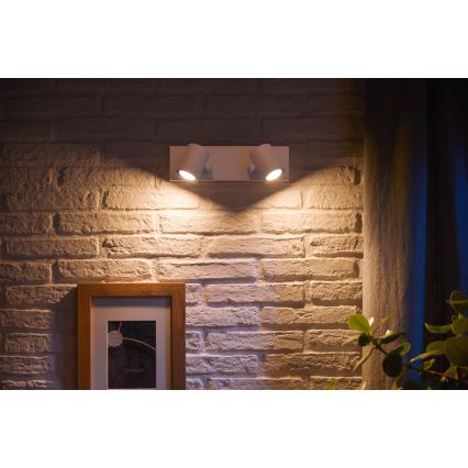 Philips - Светодиодный точечный RGBW-светильник с регулированием яркости Hue ARGENA 2xGU10/5,7W/230V