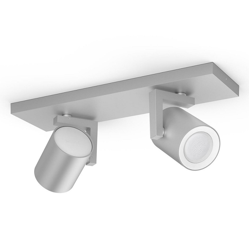 Philips - Светодиодный точечный RGBW-светильник с регулированием яркости Hue ARGENA 2xGU10/5,7W/230V