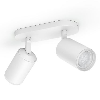 Philips - Светодиодный точечный RGBW-светильник с регулированием яркости Hue FUGATO 2xGU10/5,7W/230V