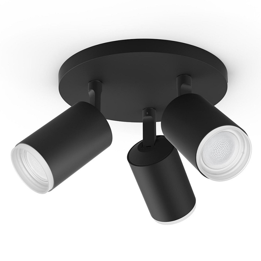 Philips - Светодиодный точечный RGBW-светильник с регулированием яркости Hue FUGATO 3xGU10/5,7W/230V