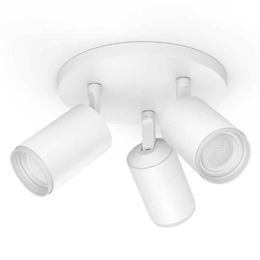 Philips - LED RGBW Точковий світильник з регулюванням яскравості Hue FUGATO 3xGU10/5,7W/230V