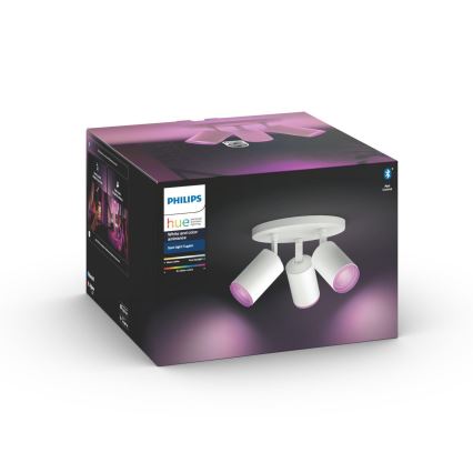 Philips - LED RGBW Точковий світильник з регулюванням яскравості Hue FUGATO 3xGU10/5,7W/230V