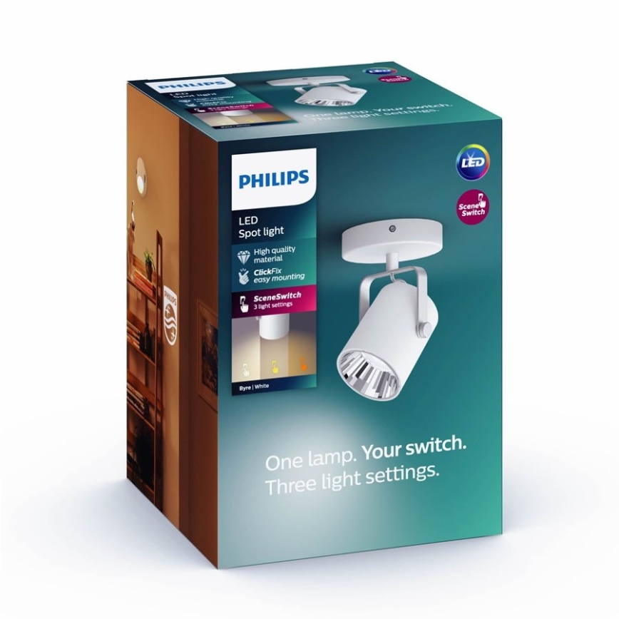 Philips -  Світлодіодний точковий світильник LED/4,3W/230V 2200/2500/2700K