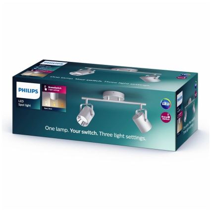 Philips 50662/14/P0 - Світлодіодний точковий світильник BYRE 2xLED/4,3W/230V 2200/2500/2700K