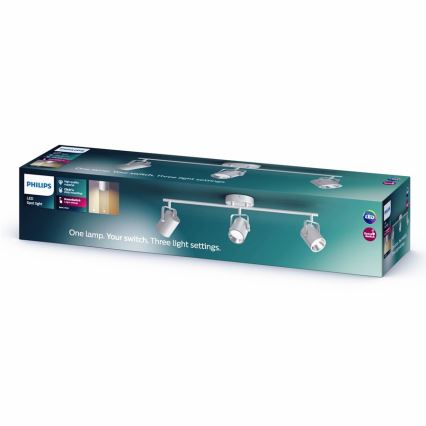 Philips - Світлодіодний точковий світильник 3xLED/4,3W/230V 2200/2500/2700K