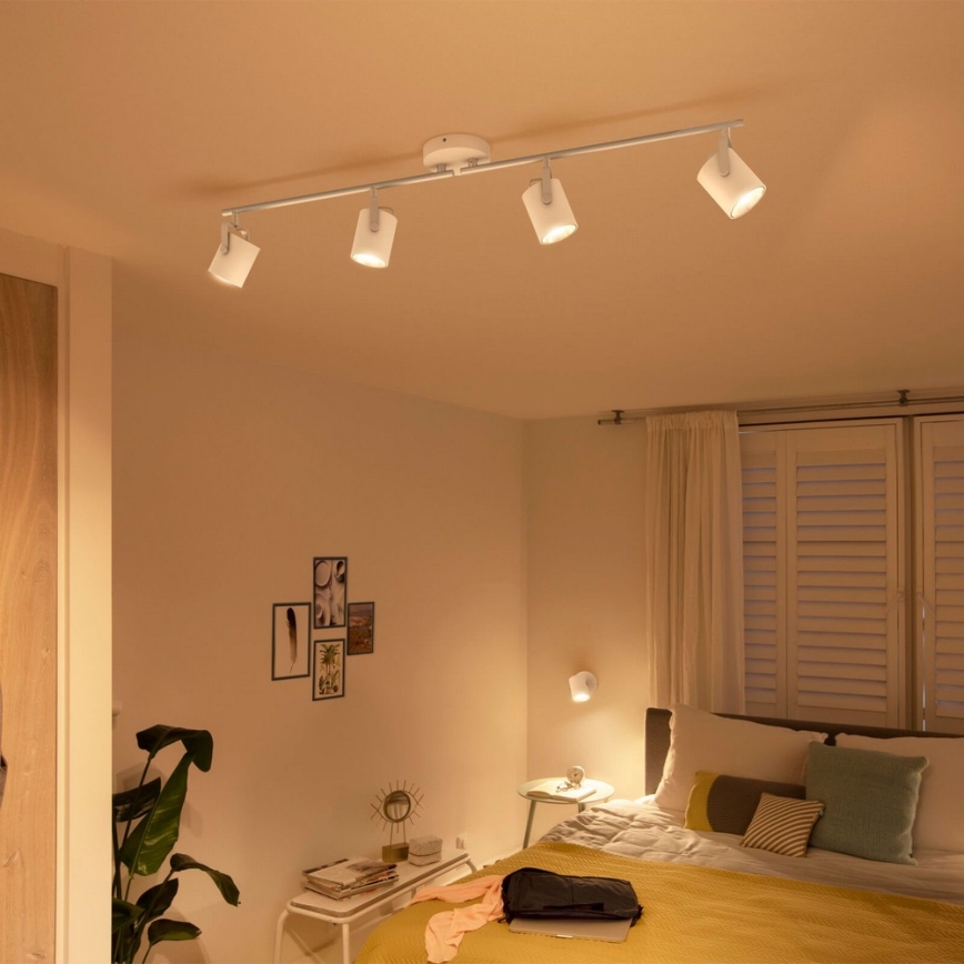 Philips - Светодиодный точечный светильник 4xLED/4,3W/230V 2200/2500/2700K