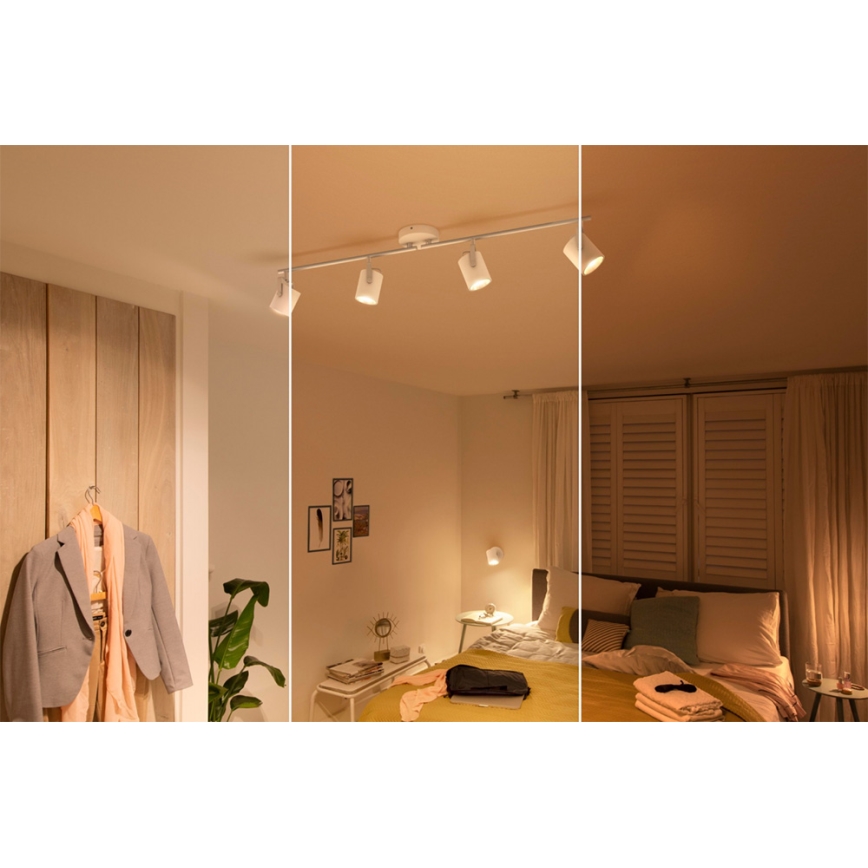Philips - Светодиодный точечный светильник 4xLED/4,3W/230V 2200/2500/2700K