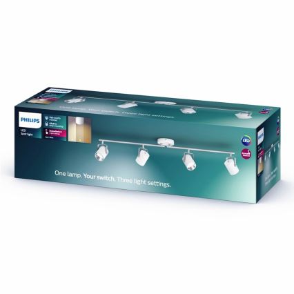 Philips - Світлодіодний точковий світильник 4xLED/4,3W/230V 2200/2500/2700K