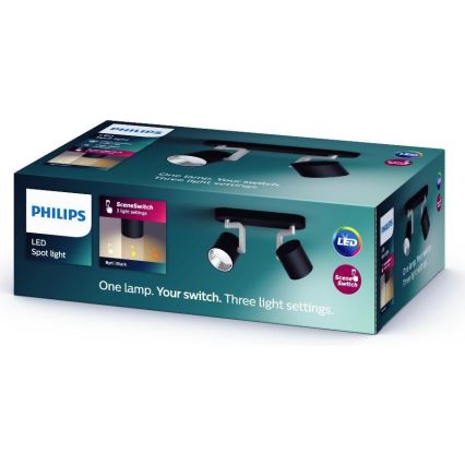 Philips - Точковий LED світильник з регулюванням яскравості 2xLED/4.5W/230V