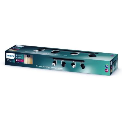 Philips - Світлодіодний точковий світильник з регульованою яскравістю 4xLED/4.5W/230V