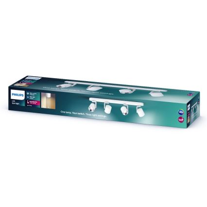 Philips - Світлодіодний точковий світильник з регульованою яскравістю 4xLED/4.5W/230V