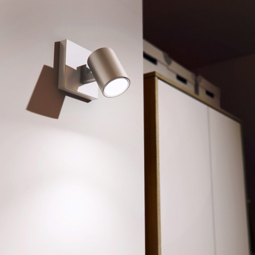 Philips 53090/48/16 - Точковий світильник RUNNER срібний 1xGU10/35W/230V