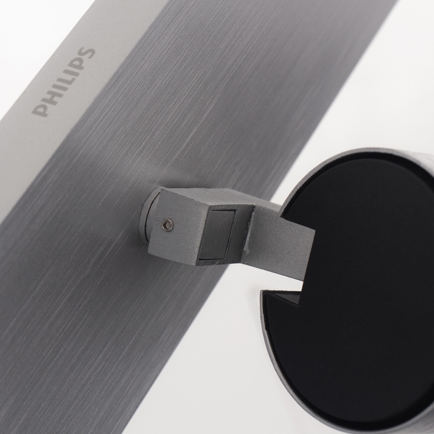 Philips - Точковий світильник матовий хром 3xGU10/35W/230V