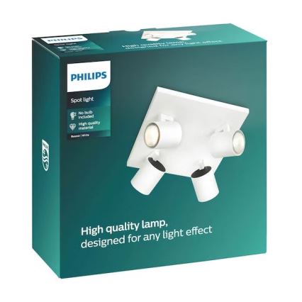 Philips - Точечный светильник 4xGU10/20W/230V