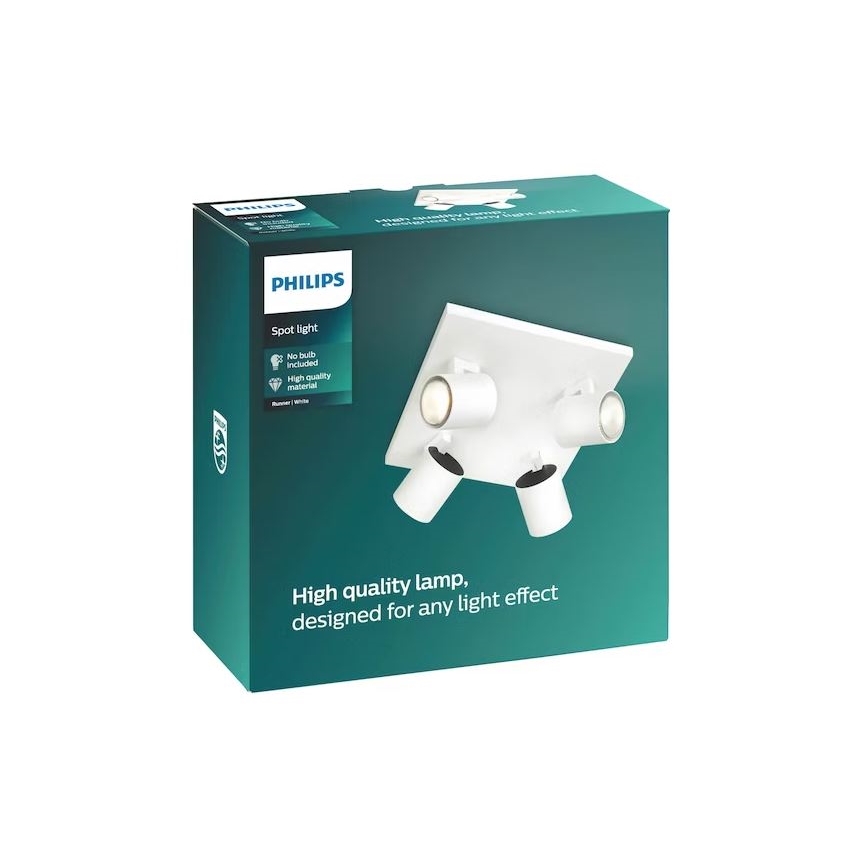 Philips - Точечный светильник 4xGU10/20W/230V