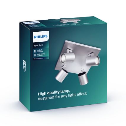 Philips 53094/48/12 - Точечный светильник MYLIVING RUNNER 4xGU10/50W/230V