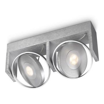 Philips 53152/48/16 - Точечный светодиодный светильник PARTICON 2xLED/7,5W
