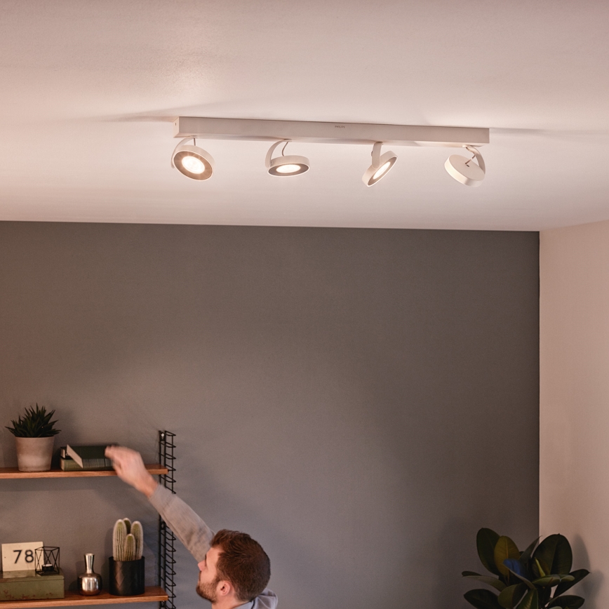 Philips - Точечный светильник с регулированием яркости 4xLED/4,5W