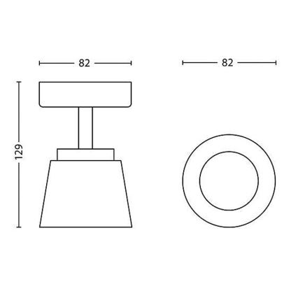Philips - Светодиодный точечный светильник 1xLED/4W/230V