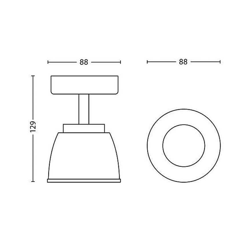 Philips - Светодиодный точечный светильник 1xLED/4W/230V