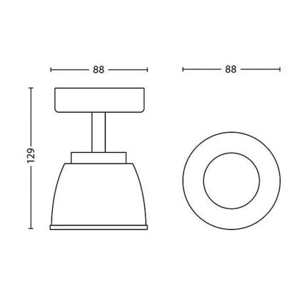 Philips - Точковий LED світильник 1xLED/4W/230V