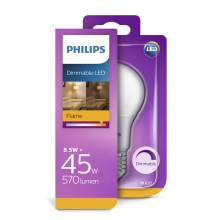 Philips 538627 - Светодиодная диммируемая лампочка E27/8,5W/230V 2000K