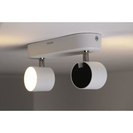 Philips - Светодиодный точечный светильник с регулированием яркости 2xLED/3W/230V
