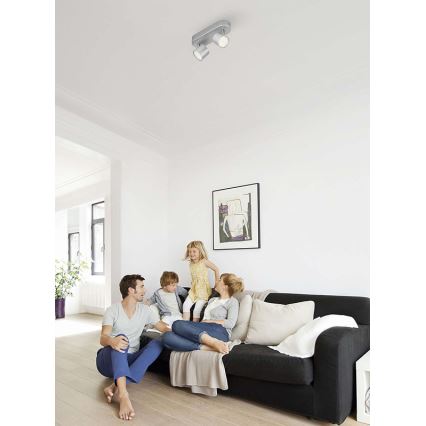 Philips - Светодиодный точечный светильник с регулированием яркости 2xLED/4,5W/230V