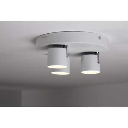 Philips - Светодиодный точечный светильник с регулированием яркости 3xLED/4W/230V