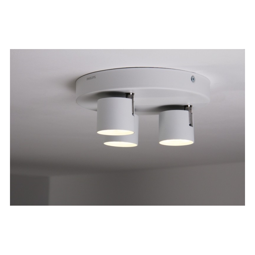 Philips - Светодиодный точечный светильник с регулированием яркости 3xLED/4W/230V