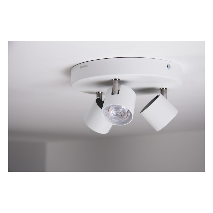 Philips - Світлодіодний точковий світильник з регульованою яскравістю 3xLED/4W/230V