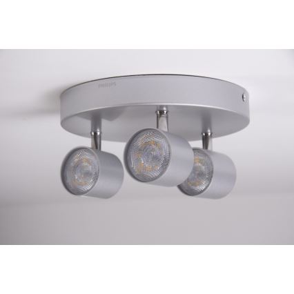 Philips 56243/48/16 - Світлодіодний точковий світильник з регульованою яскравістю MYLIVING STAR 3xLED/4W/230V