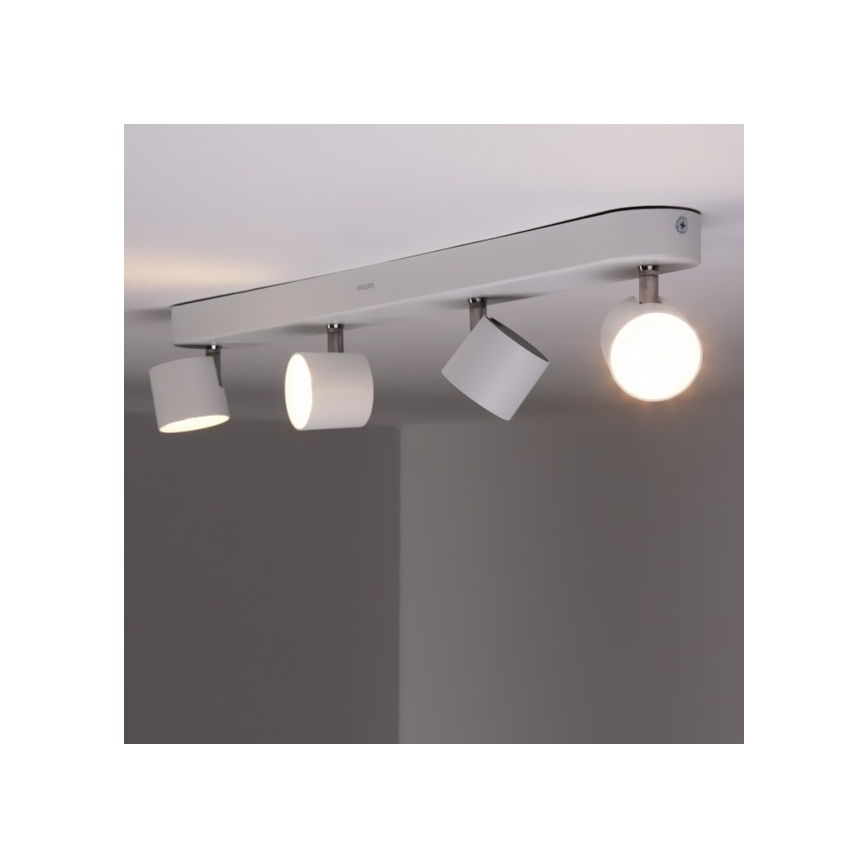 Philips - Светодиодный точечный светильник с регулированием яркости 4xLED/3W/230V