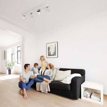 Philips - Светодиодный точечный светильник с регулированием яркости 4xLED/3W/230V