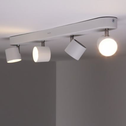 Philips - Точковий LED світильник з регулюванням яскравості 4xLED/3W/230V