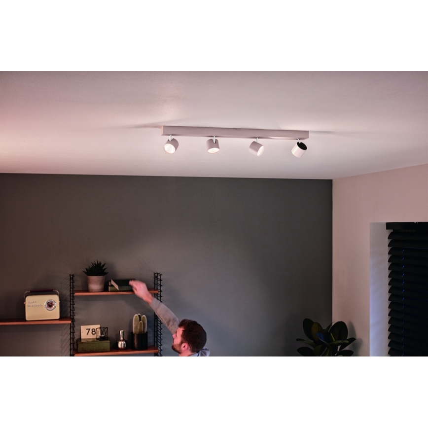 Philips - Светодиодный точечный светильник с регулированием яркости 4xLED/4,5W/230V
